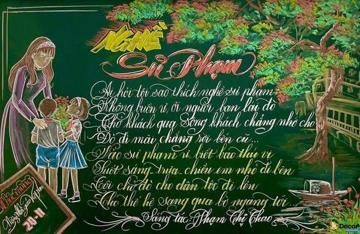 trang trí bảng 20_11 ấn tượng