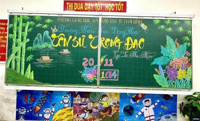 trang trí bảng 20_11 cấp tiểu học