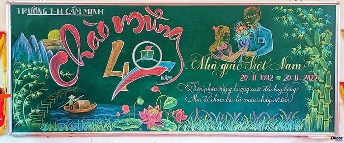 trang trí bảng 20_11 có chiều sâu