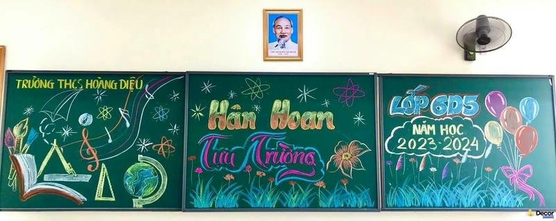 trang trí bảng chào mừng năm học mới đặc sắc