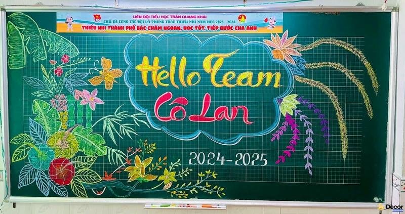 trang trí bảng chào mừng năm học mới đẹp