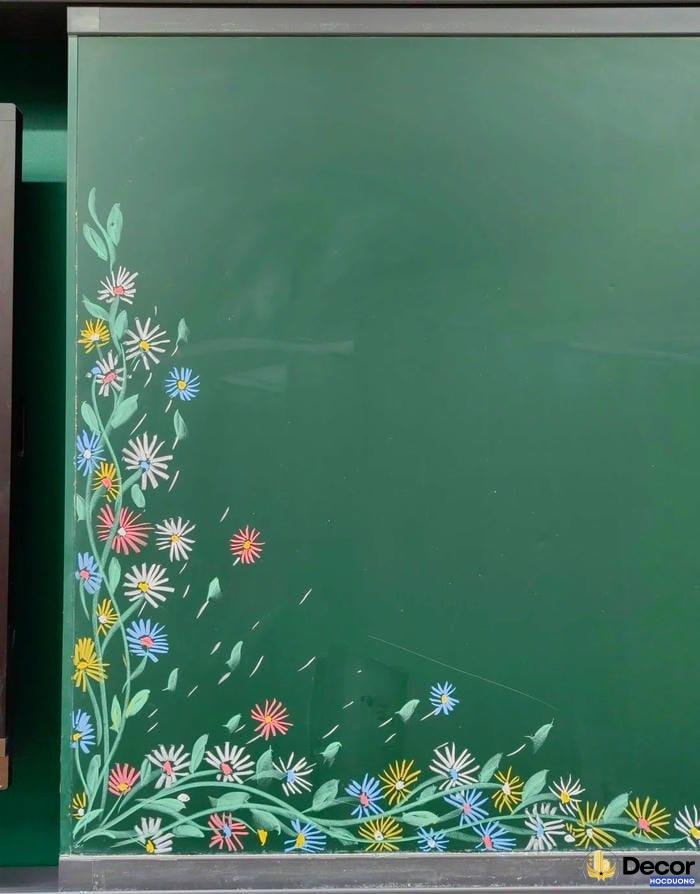 trang trí bảng đen đẹp