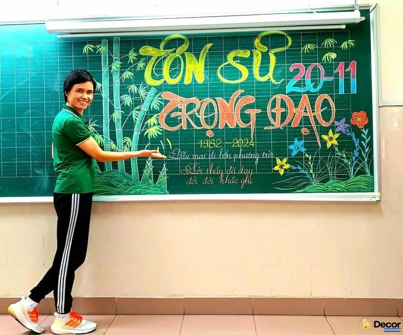 trang trí bảng đẹp 1