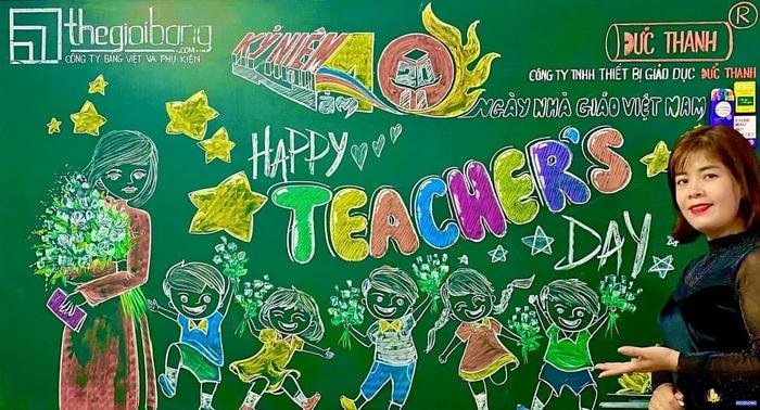 trang trí bảng đẹp đơn giản