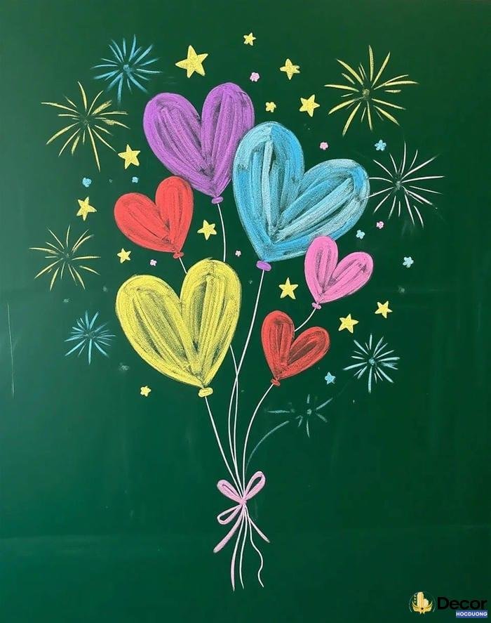 trang trí bảng hoạt động