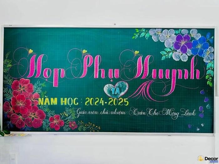 trang trí bảng họp phụ huynh cuối năm 2021