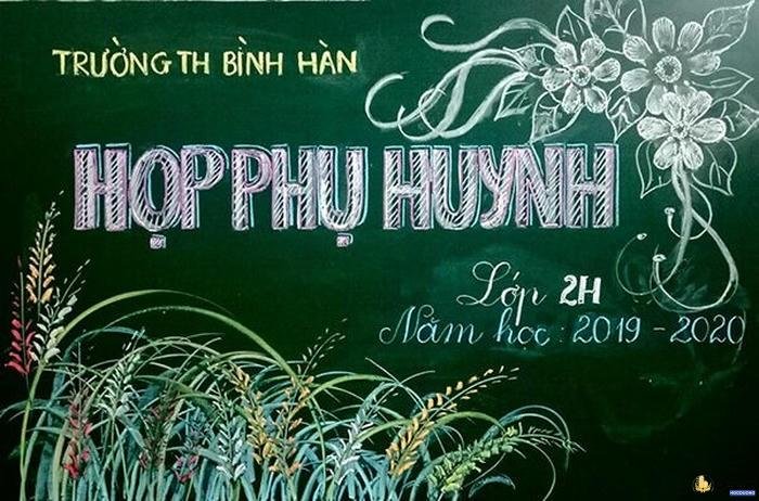 trang trí bảng họp phụ huynh cuối năm cho lớp học