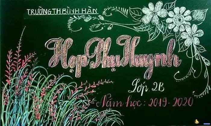 trang trí bảng họp phụ huynh cuối năm đẹp