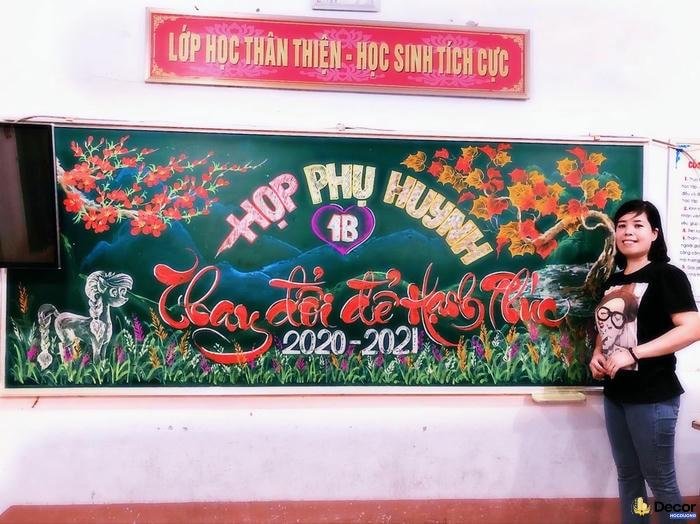 trang trí bảng họp phụ huynh cuối năm năm học