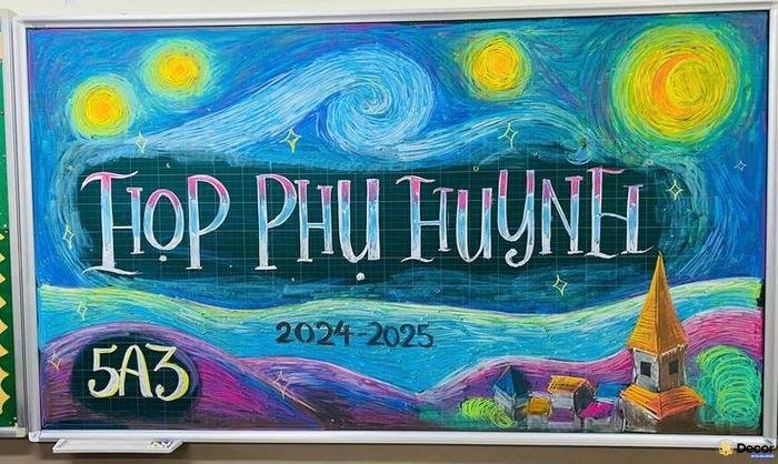 trang trí bảng họp phụ huynh cuối năm