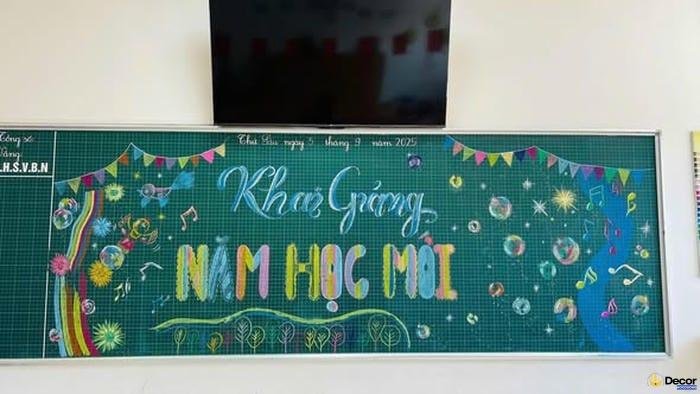 trang tri bang khai giang