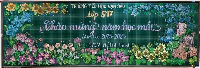 trang trí bảng lễ khai giảng chuyên nghiệp