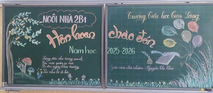 trang trí bảng lễ khai giảng ý nghĩa