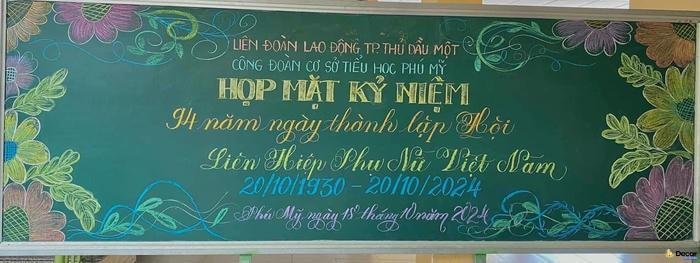 trang trí bảng lớp