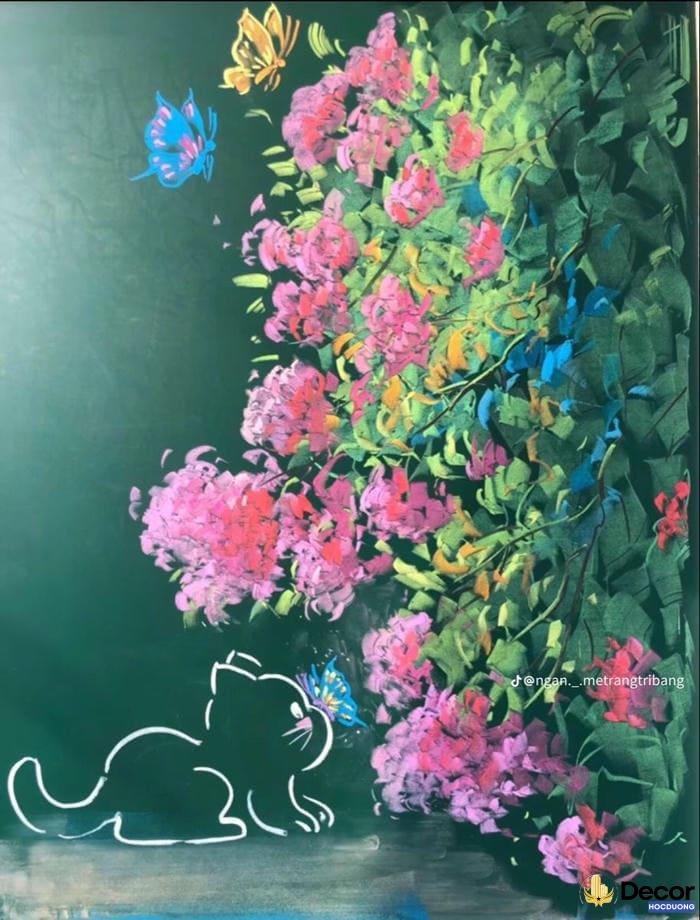 trang trí bảng sinh nhật