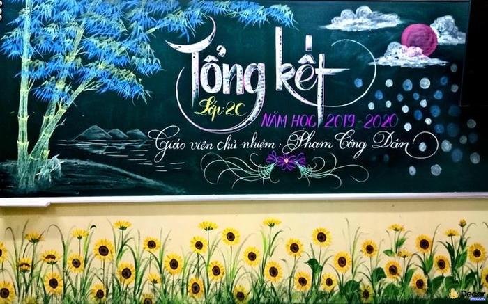 trang trí bảng tổng kết năm học kỷ niệm tuổi học trò