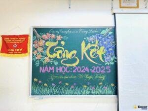 trang trí bảng tổng kết với chủ đề