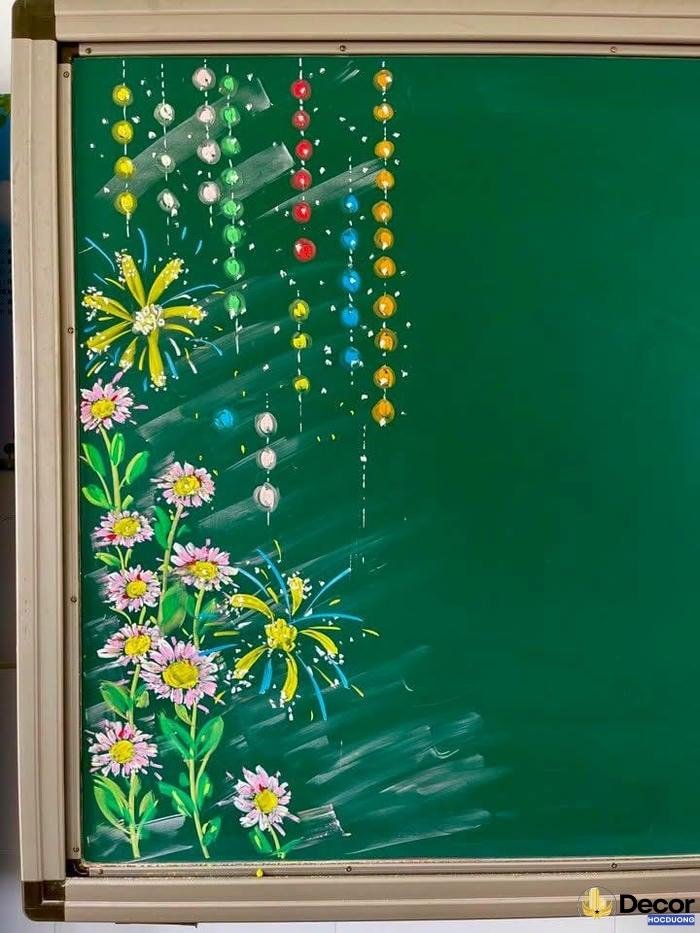 trang trí bảng tổng kết