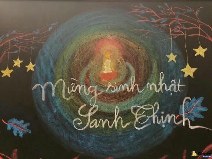 trang trí bảng xinh nhật đẹp