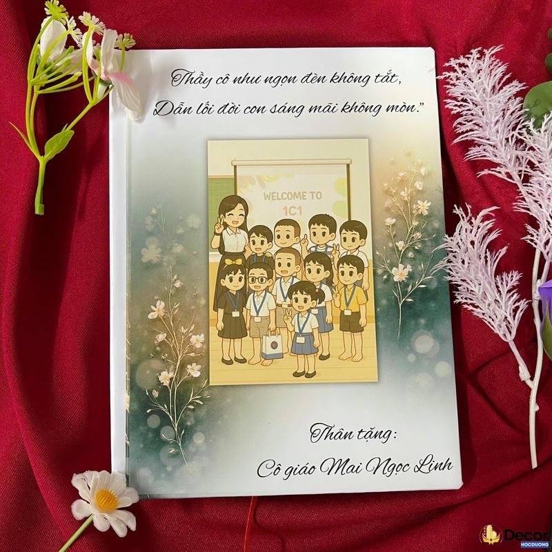 trang trí bìa vở hd