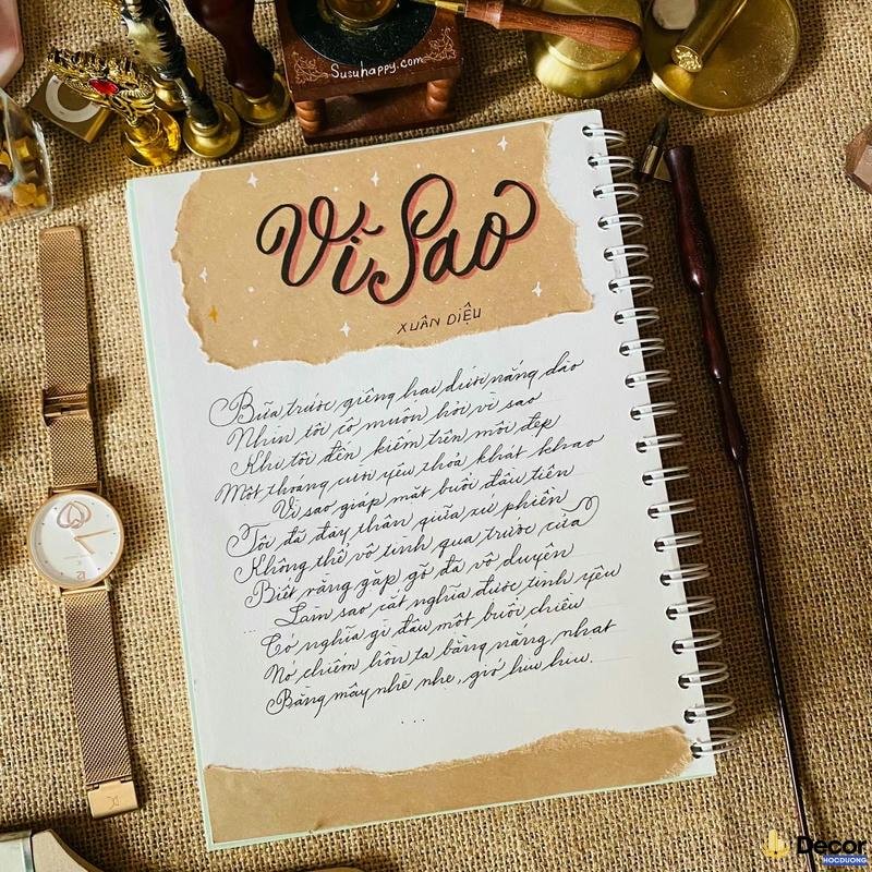 trang trí bìa vở siêu đẹp