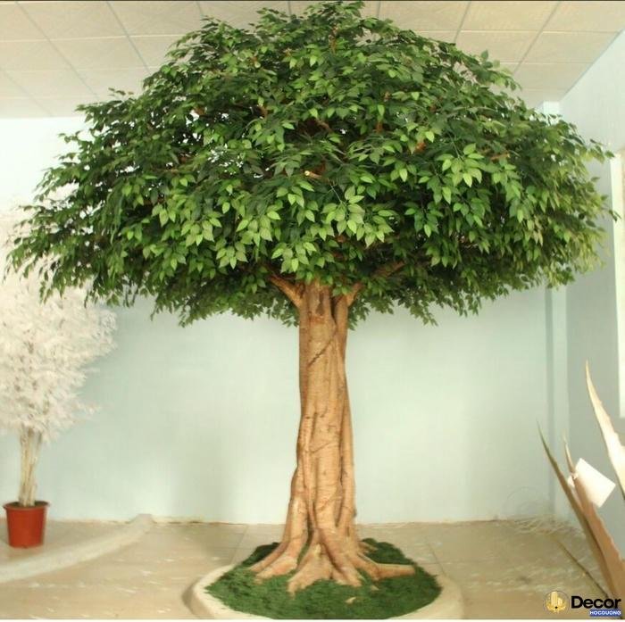 trang trí cây giả văn phòng