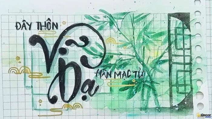 trang trí chữ đơn giản