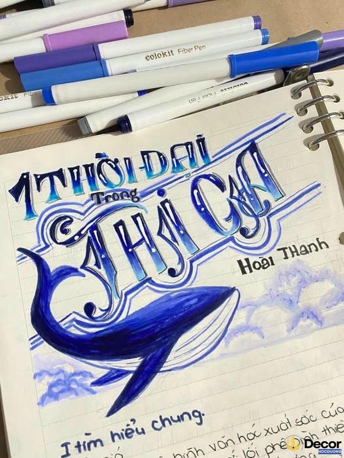 trang trí chữ nghe thuat