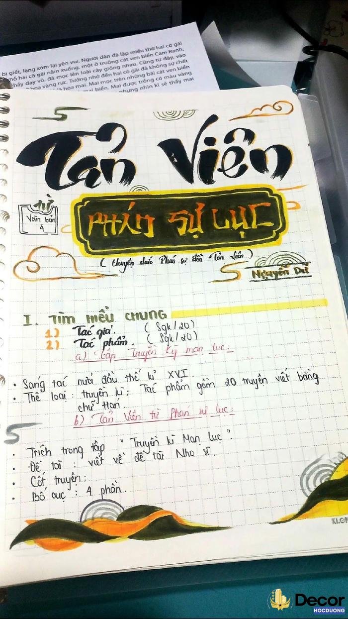 trang trí chữ nghệ thuật