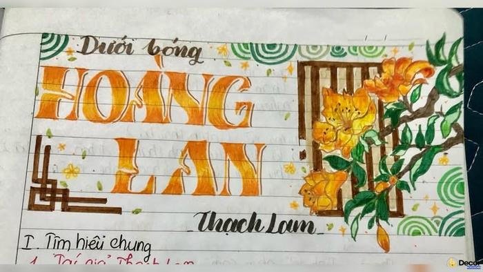 trang trí chữ sáng tạo