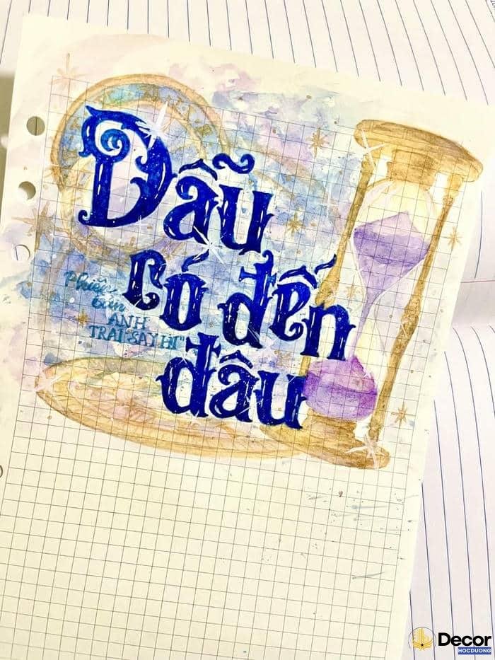 trang trí chữ tiêu đề