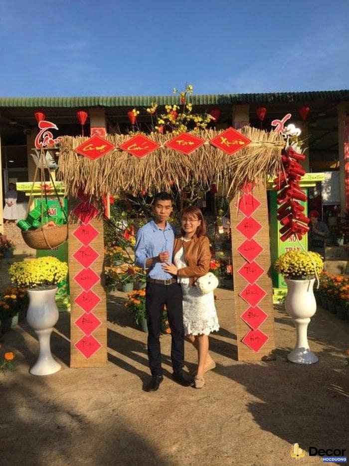 trang trí cổng tết đẹp