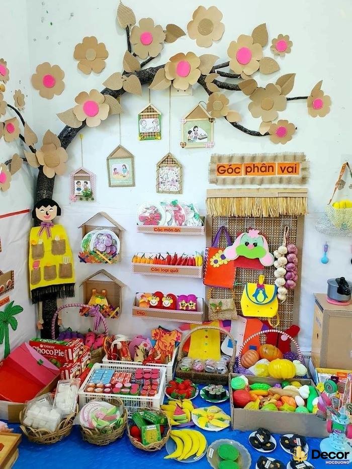 trang trí cửa lớp học ngày tết