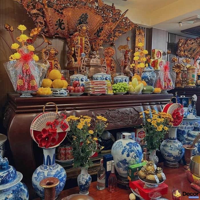 trang trí gia tiên có bàn thờ hợp phong thủy