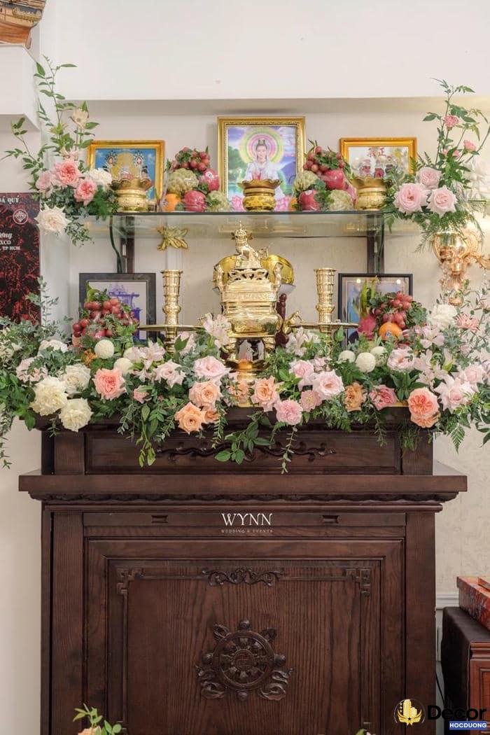 trang trí gia tiên có bàn thờ
