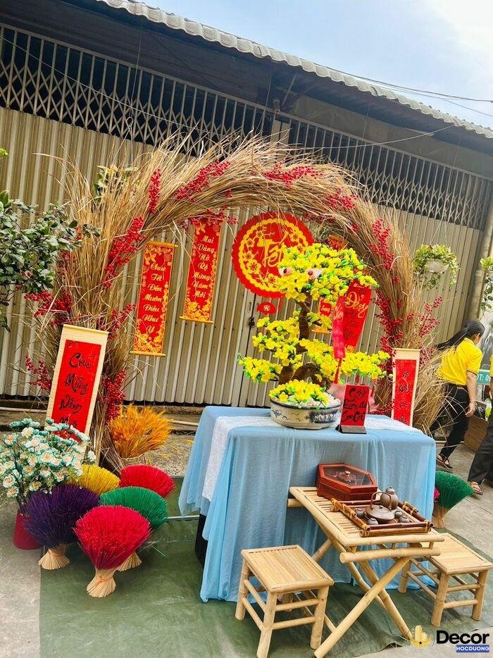 trang trí gian hàng tết đẹp