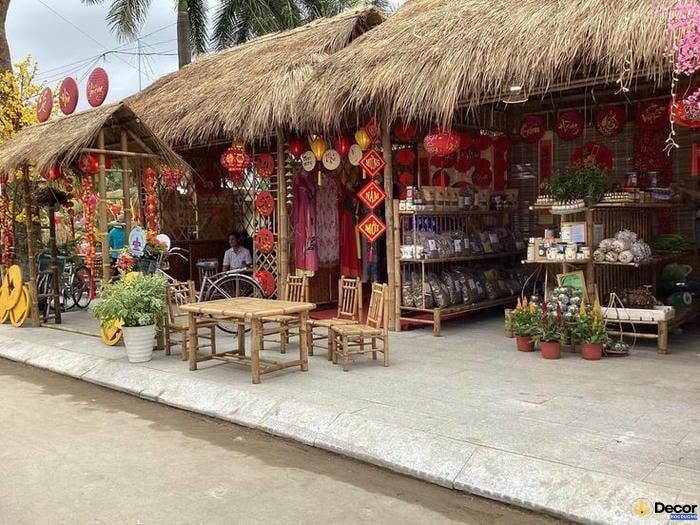 trang trí gian hàng tết hiện đại