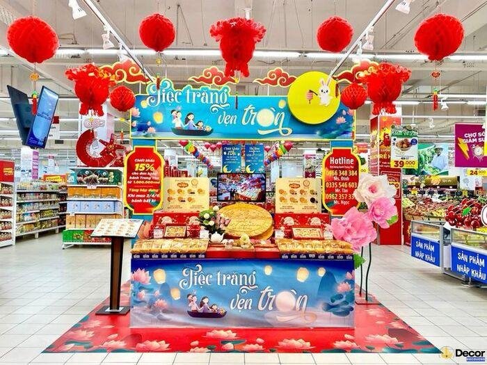trang trí gian hàng tết