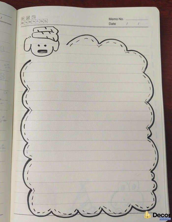 trang trí giấy a4 cho sổ tay