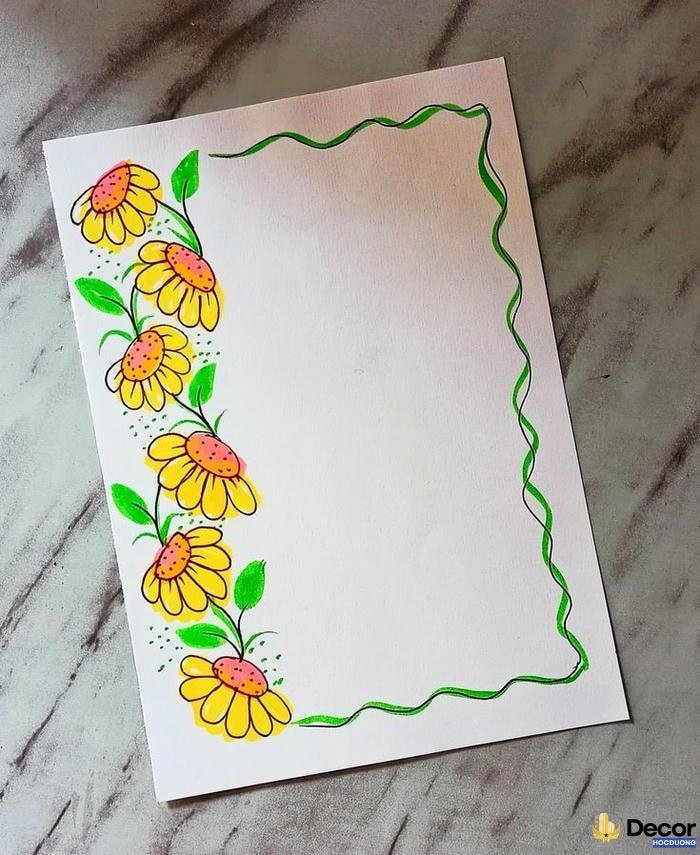 trang trí giấy a4 cute hao