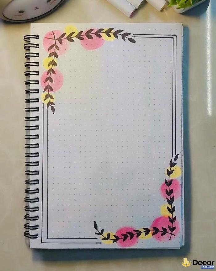 trang trí giấy a4 cute quá