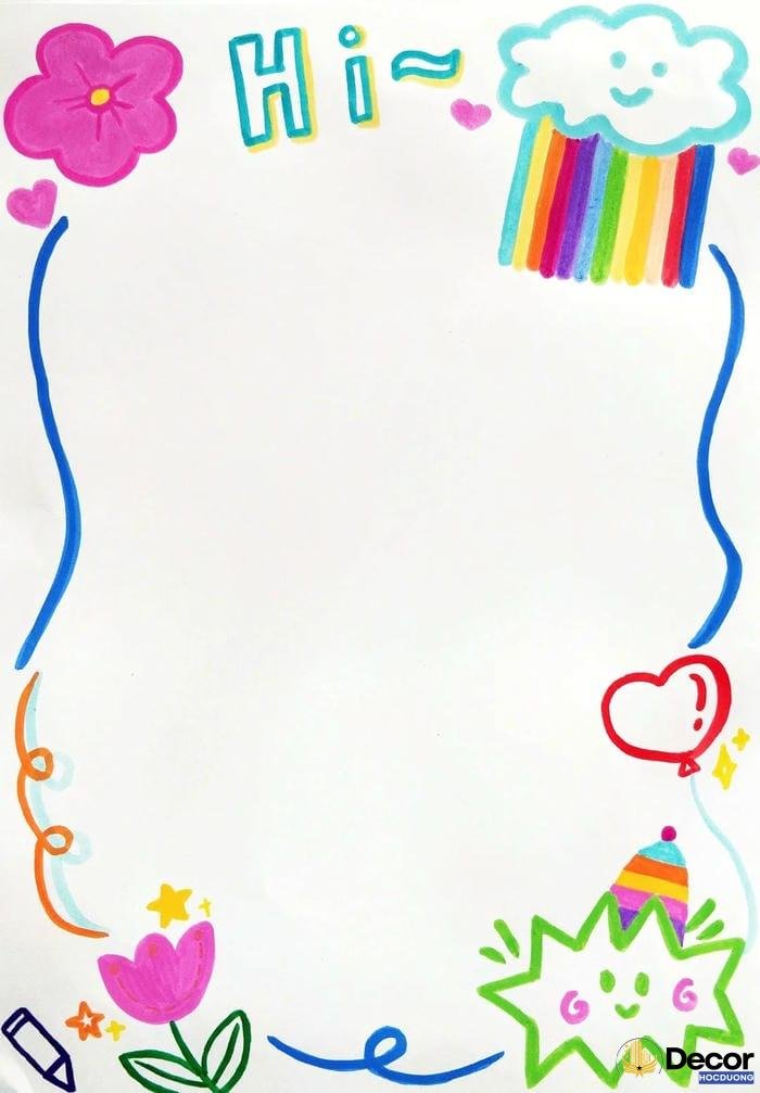 trang trí giấy a4 theo chủ đề