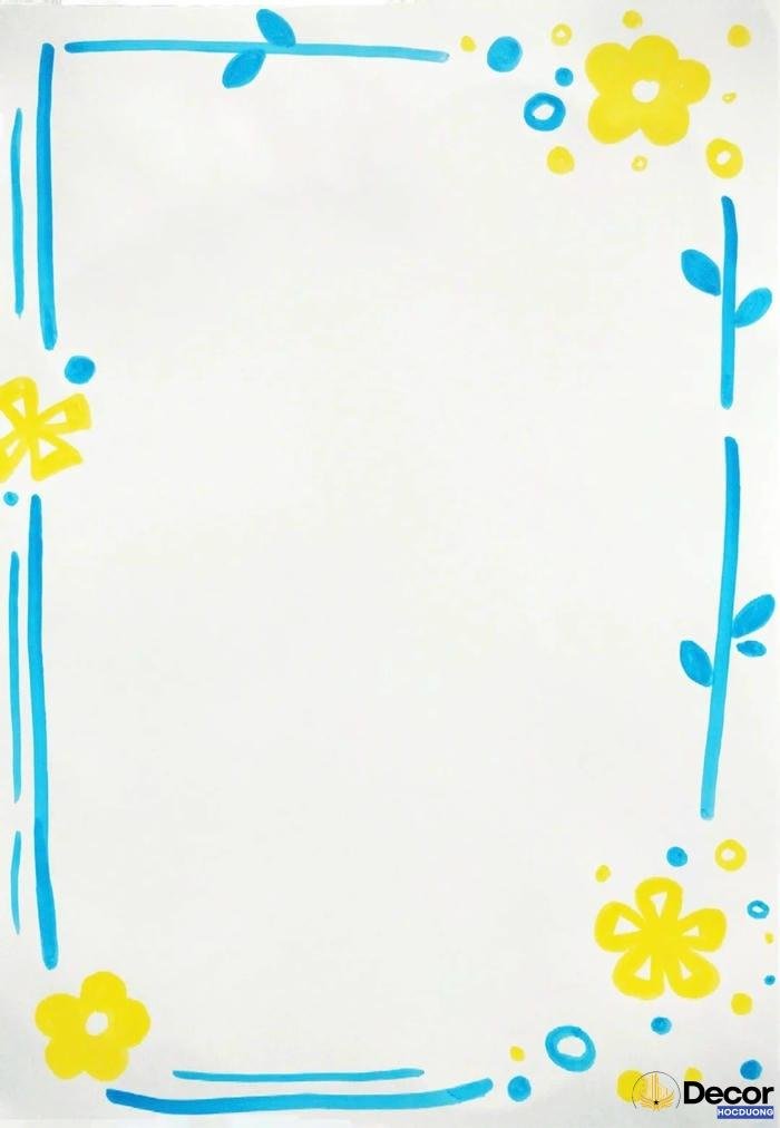 trang trí giấy a4 với chữ nghệ thuật