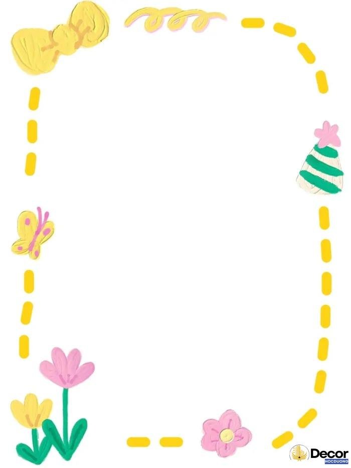 trang trí giấy a4