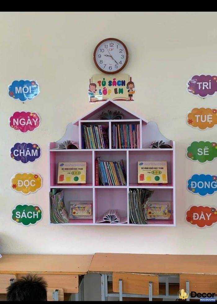 trang trí góc lớp học