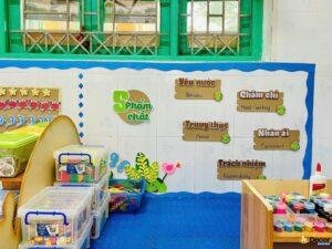 trang trí góc steam mầm non