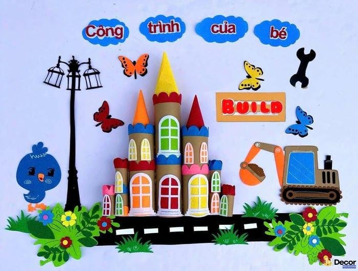 trang trí góc steam mầm non