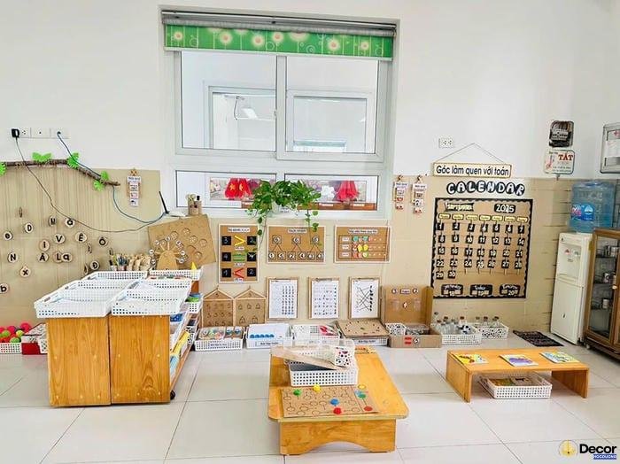 trang trí góc steam mầm non tự nhiên