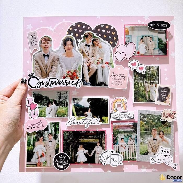 trang trí khung ảnh cực đẹp