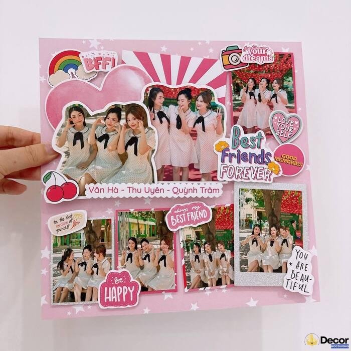 trang trí khung ảnh cute nhất